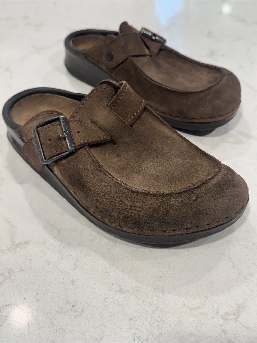 Birkenstock Tatami Boston Soft Footbed Suede Leather Clogs Shoes Women's 8